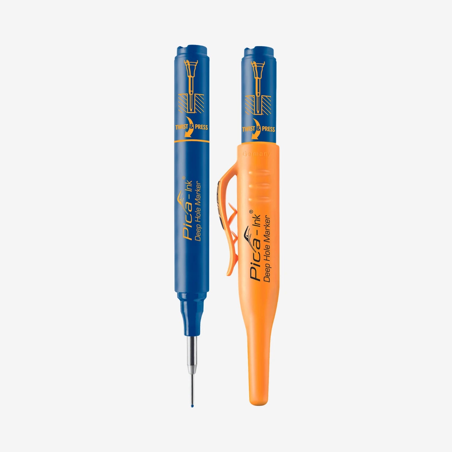 Marcador Azul Con Punta Reversible Pica Ink Deep Hole