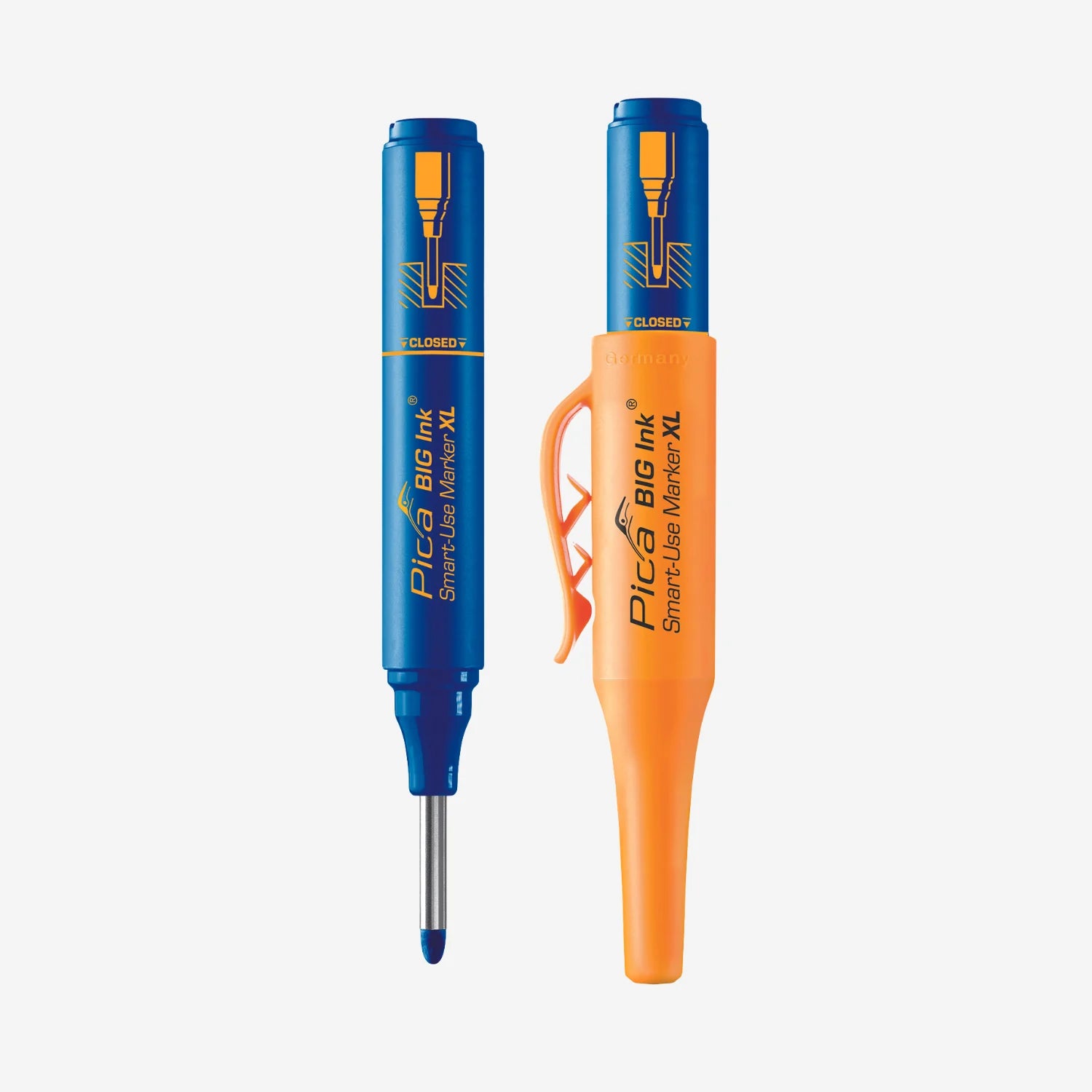 Marcador Azul Con Punta Reversible Pica Big Ink XL 2 - 4 mm