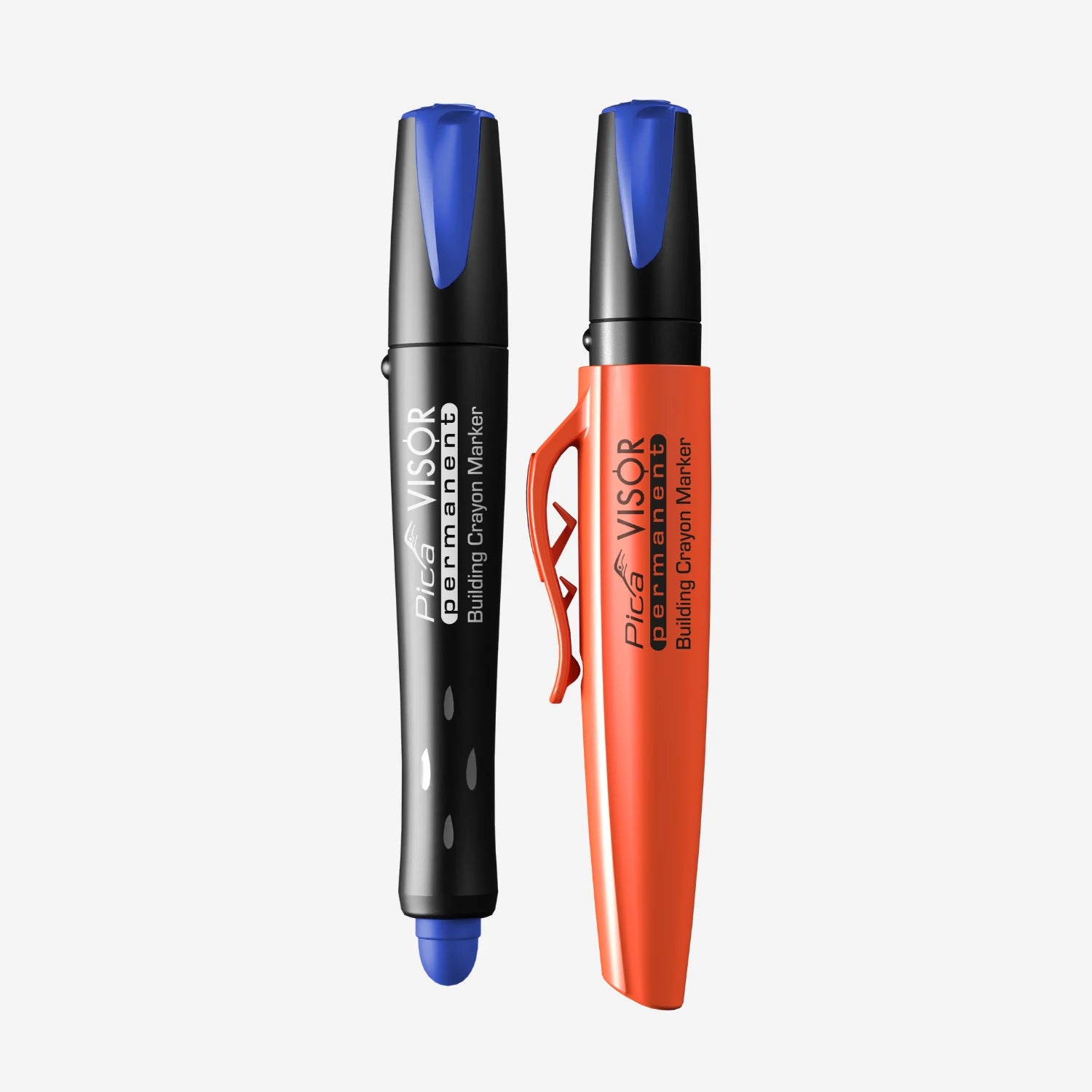Marcador Azul Pica Visor Recargable