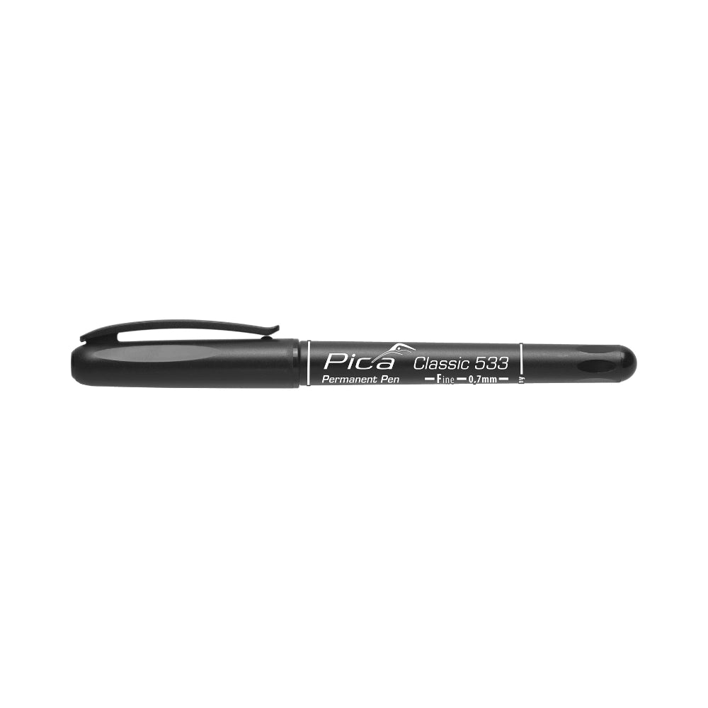 Marcador Permanente Negro de Punta Fina 0.7 mm Pica