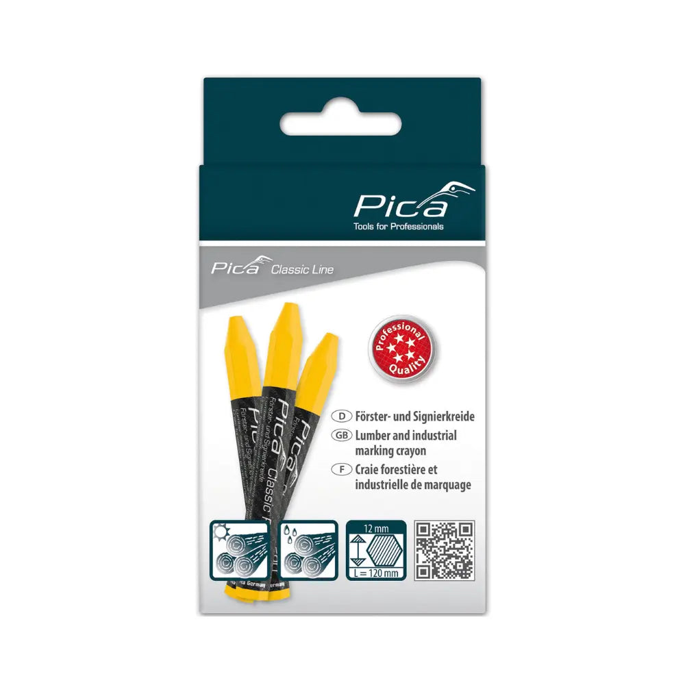 Crayón Amarillo Clásico Pica Pro (12U)
