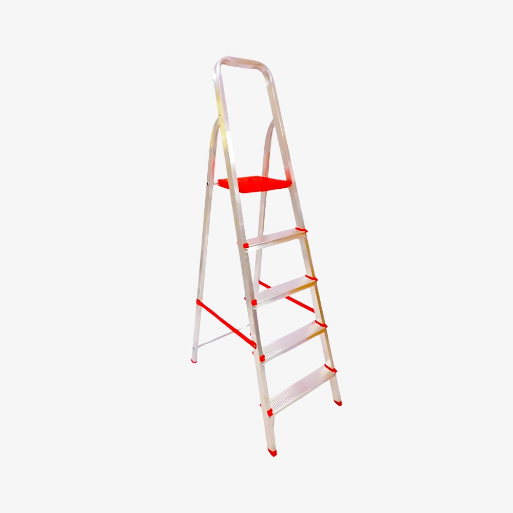 Escalera Tijera de Aluminio Doméstica 5 Peldaños 120 KG Botafogo