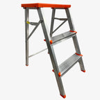 Escalera Tijera de Aluminio 3 Peldaños 120 KG Botafogo