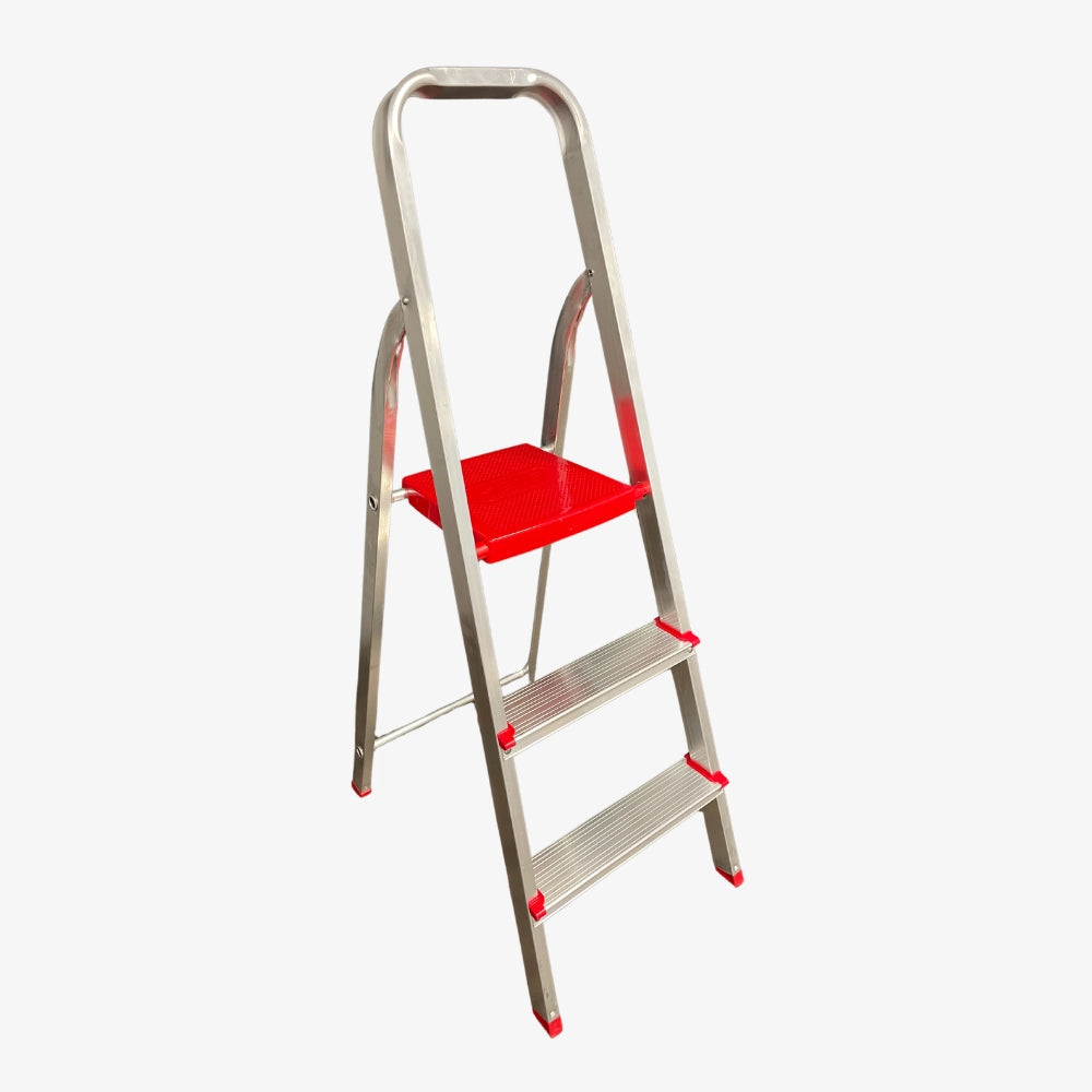 Escalera Tijera de Aluminio Doméstica 3 Peldaños 120 KG Botafogo