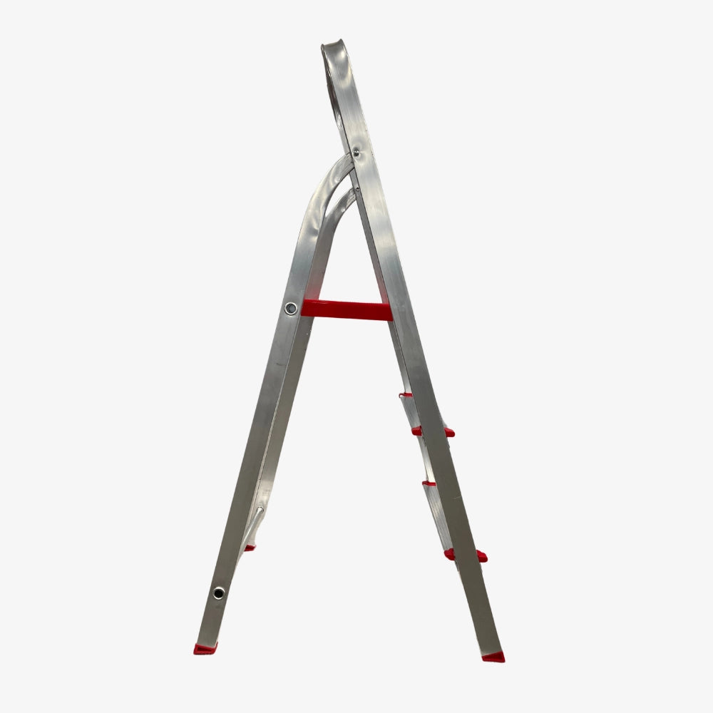 Escalera Tijera de Aluminio Doméstica 3 Peldaños 120 KG Botafogo