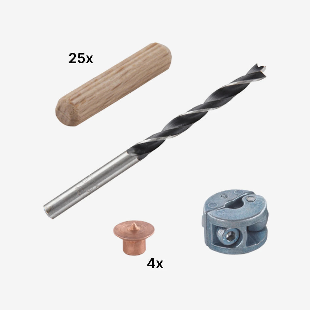Kit Para Tarugos 6 mm Wolfcraft (31 Pzas)