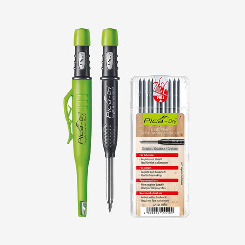 Portaminas Carpintero Pica Dry + 10 Minas Para Carpinteros H