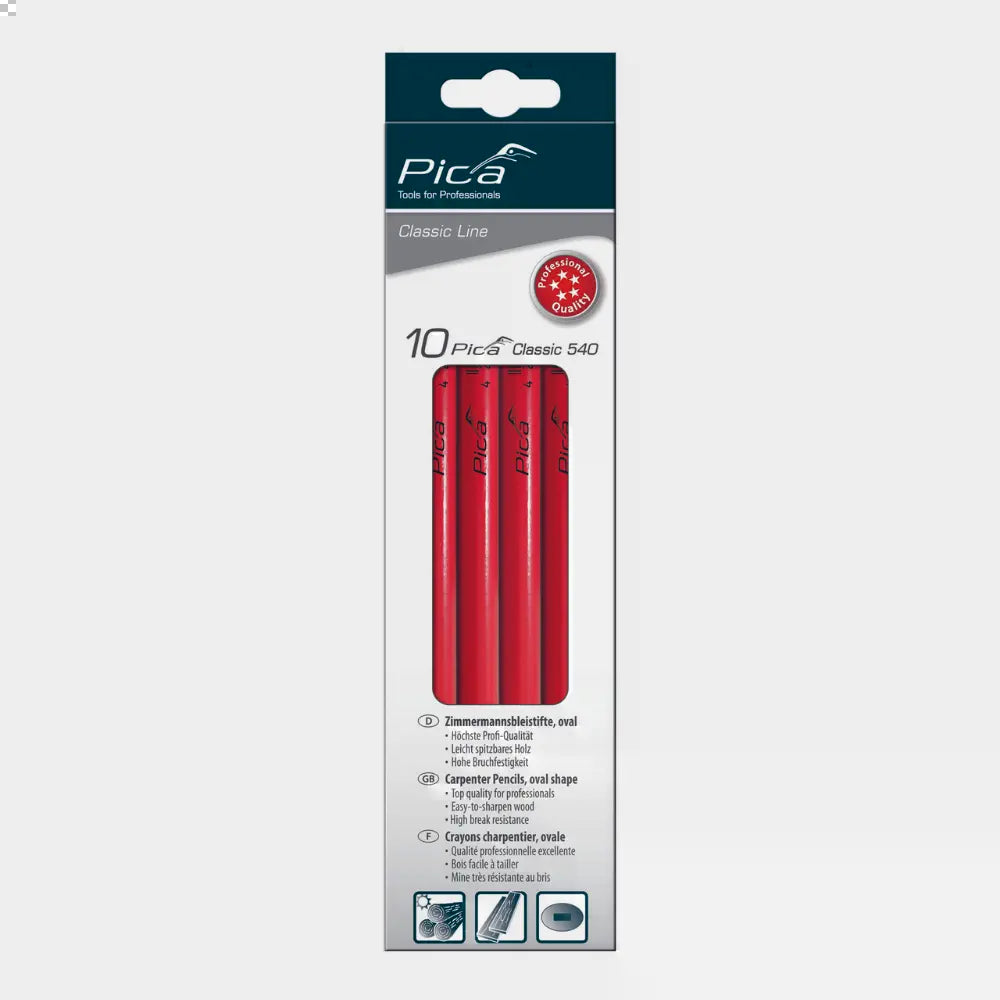 Lapiz Carpintero Clásico Pica 24 Cm (10 U)