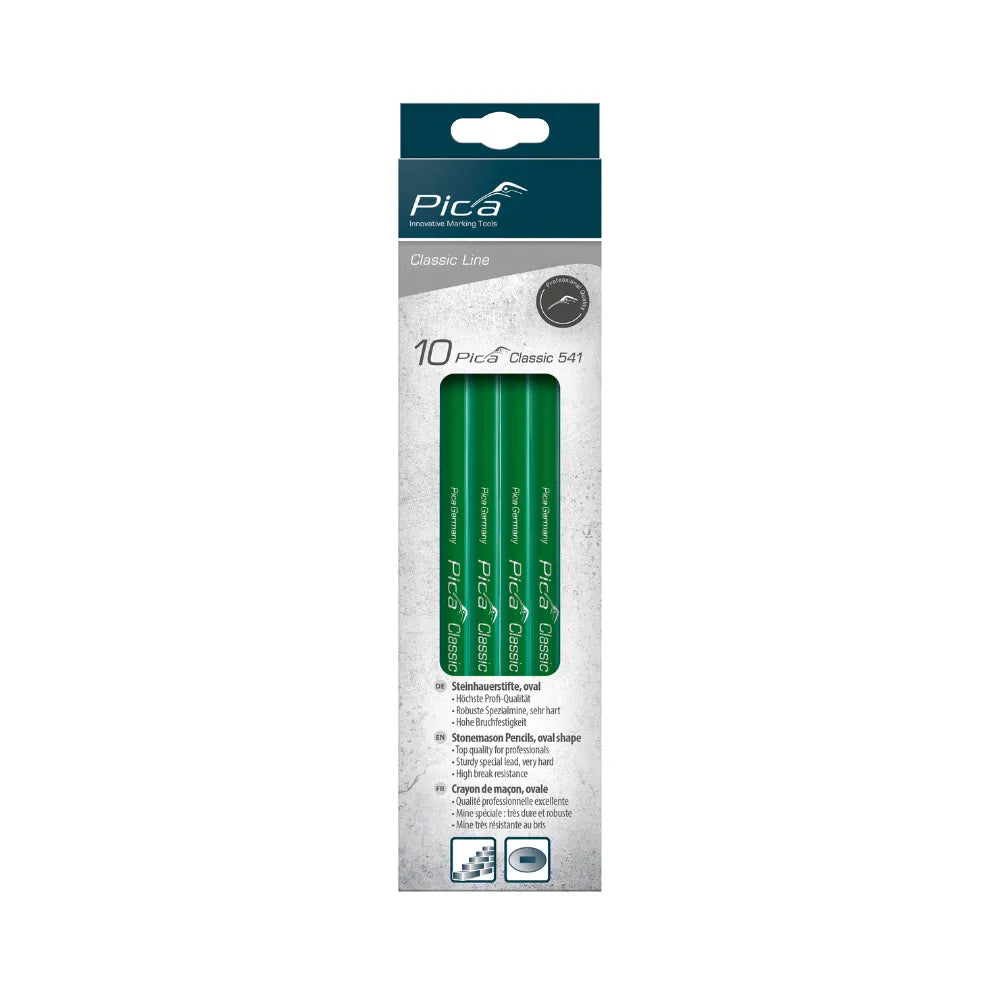 Lapiz Carpintero Clásico 10H Pica 30 Cm (10 U)