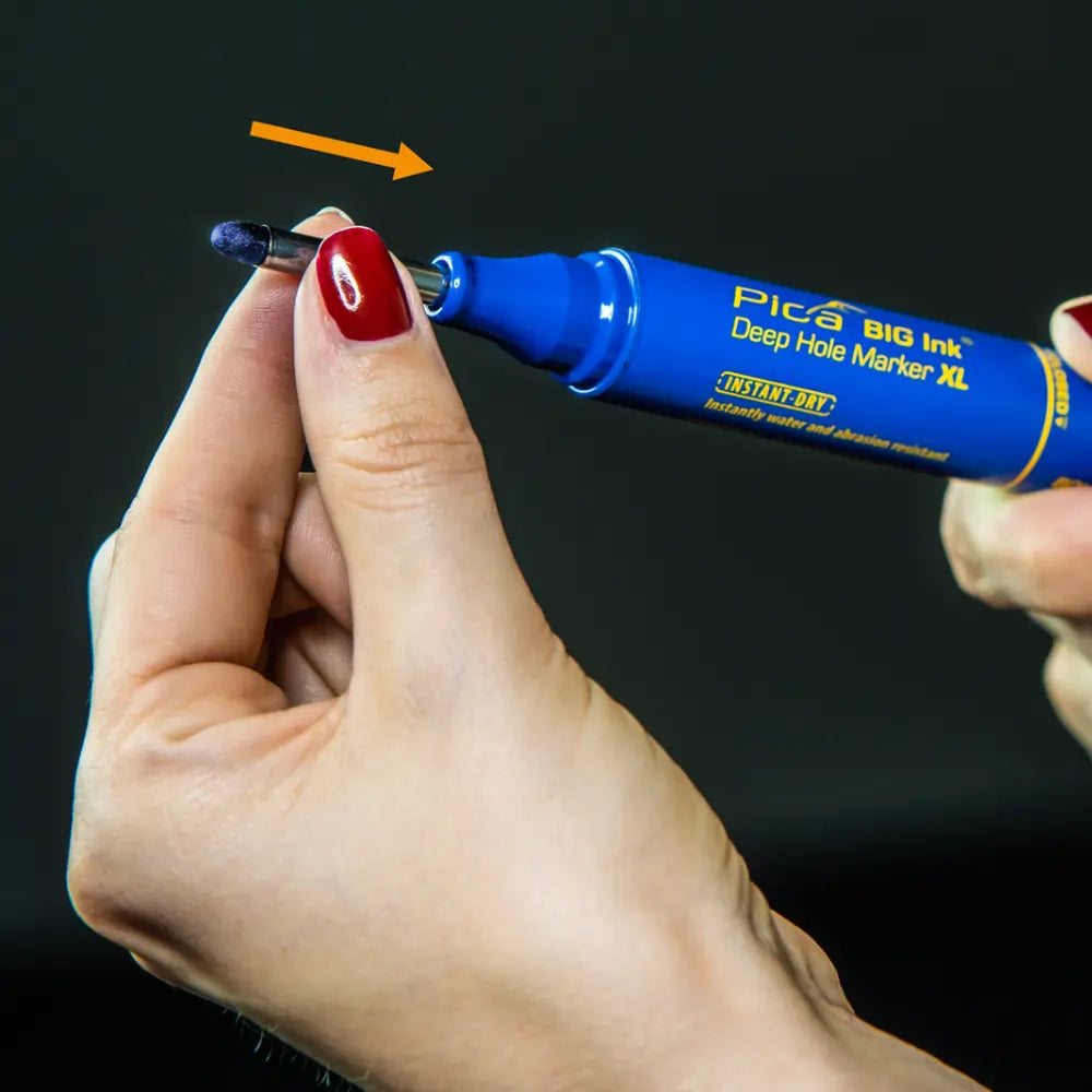 Marcador Azul Con Punta Reversible Pica Big Ink XL 2 - 4 mm
