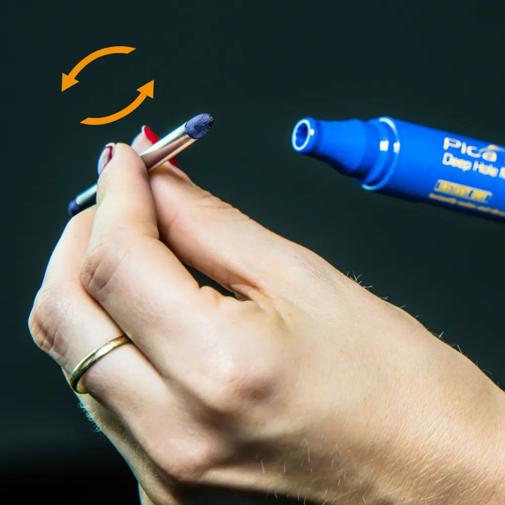 Marcador Azul Con Punta Reversible Pica Big Ink XL 2 - 4 mm
