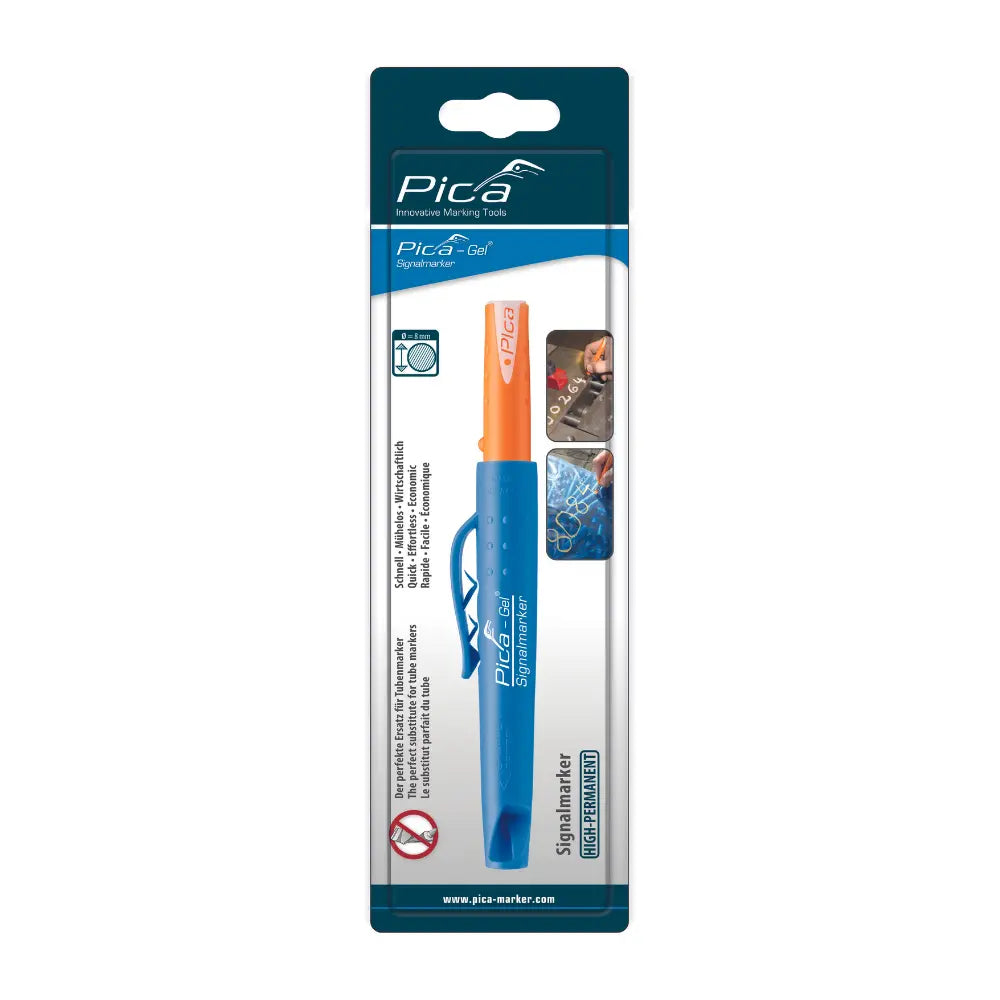 Marcador Blanco Pica Gel Signalmarker Para Acero Inoxidable