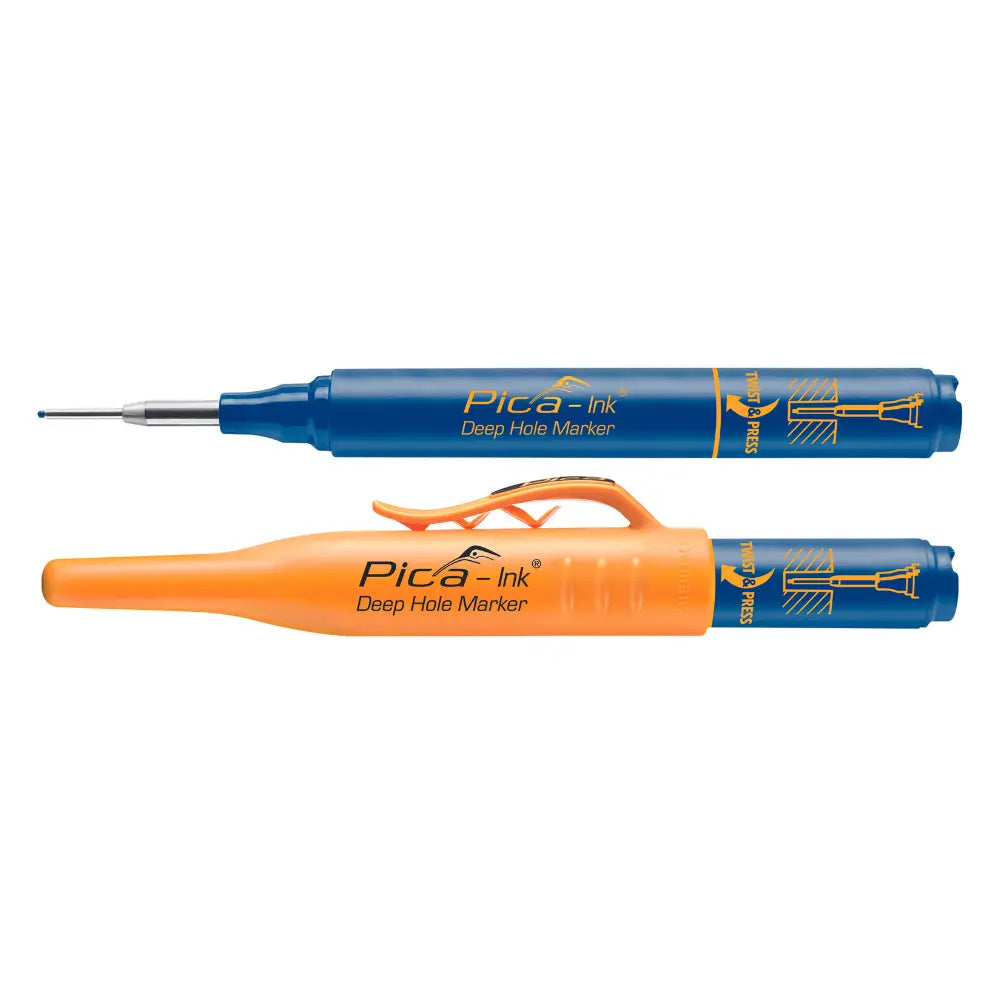 Marcador Azul Con Punta Reversible Pica Ink Deep Hole