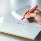 Marcador Rojo Con Punta Reversible Pica Ink Deep Hole 1.5 mm