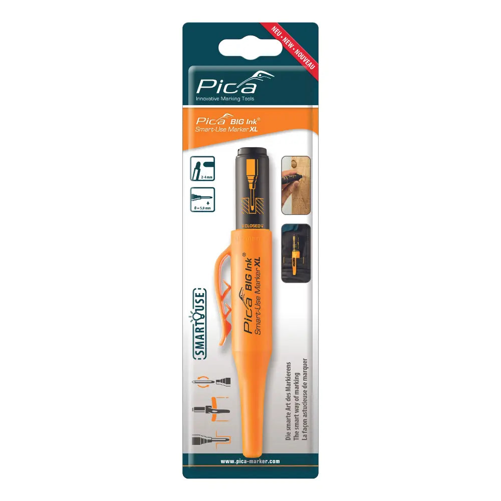 Marcador Negro Con Punta Reversible Pica Big Ink XL