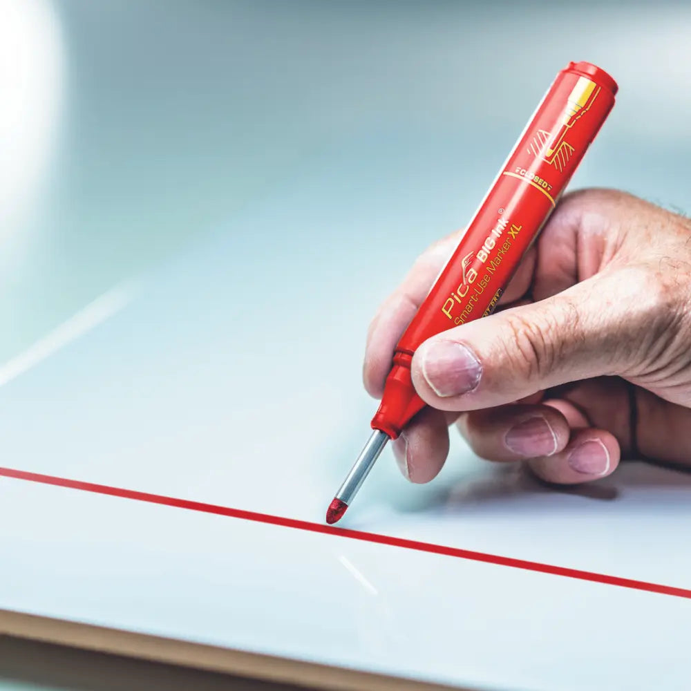 Marcador Rojo Con Punta Reversible Pica Big Ink XL 2 - 4 mm