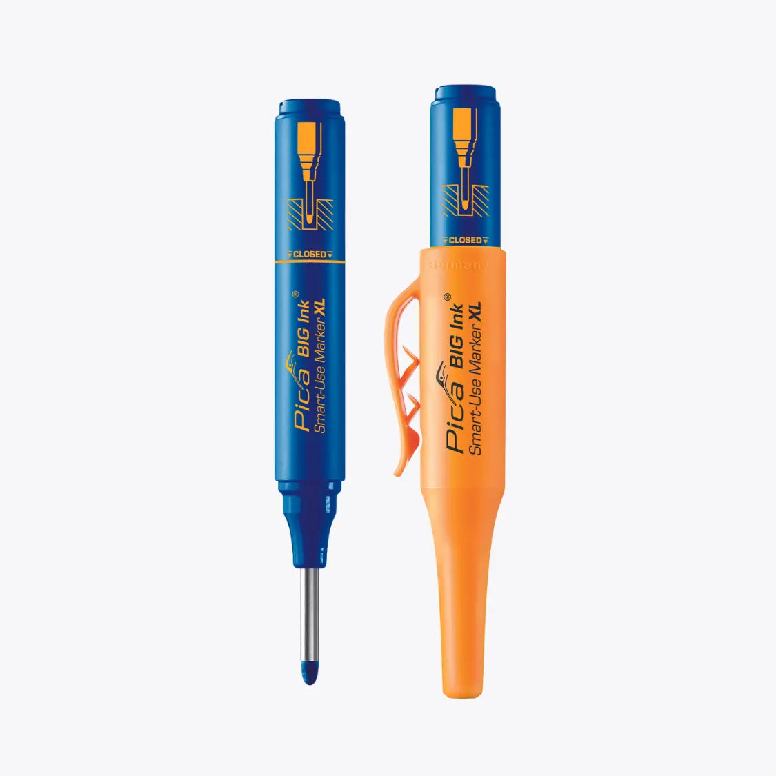 Marcador Azul Con Punta Reversible Pica Big Ink XL 2 - 4 mm