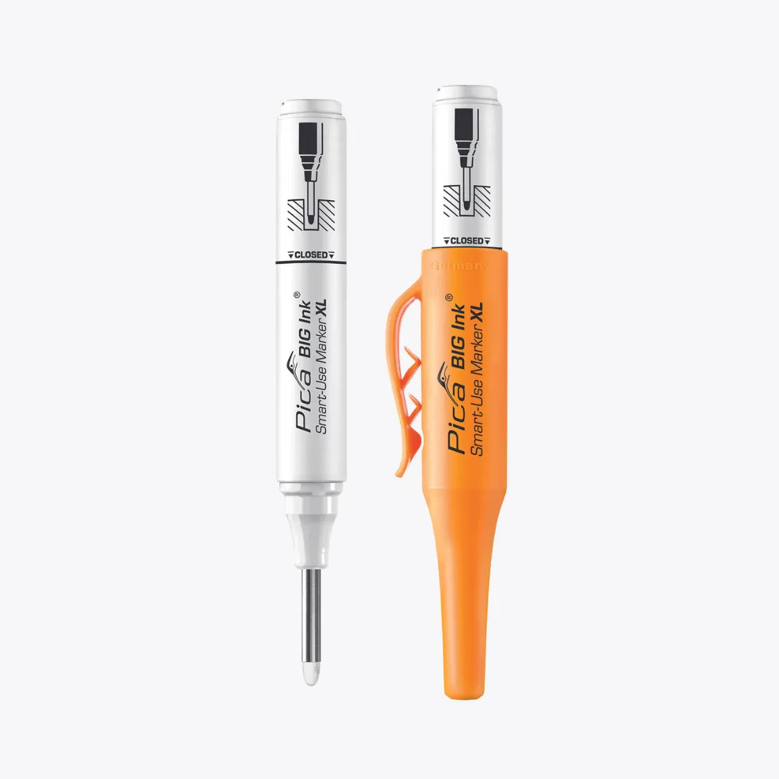 Marcador Blanco Con Punta Reversible Pica Big Ink XL 2 - 4 mm