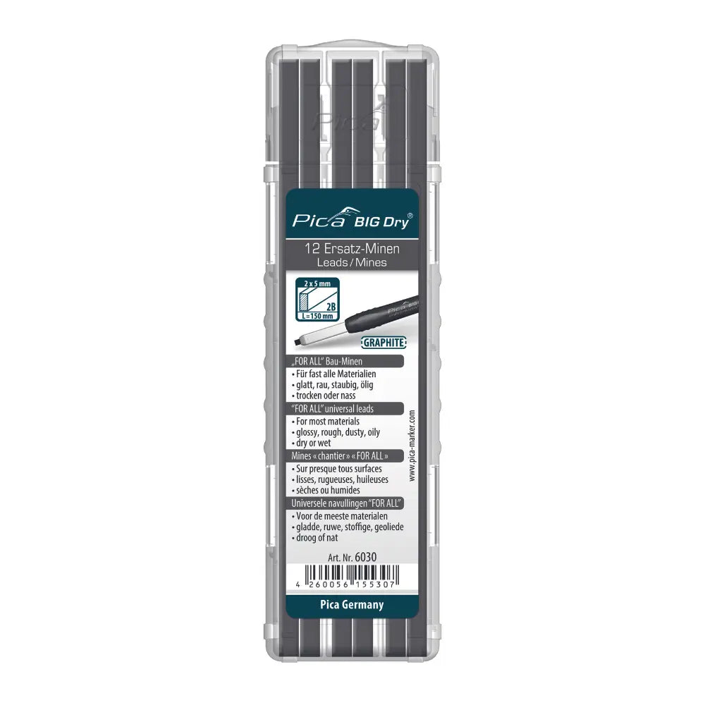 Minas De Recambio For All Grafito 2B - Pica Big Dry (12u)