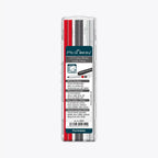 Minas De Recambio For All Grafito 2B Blanco Rojo - Pica Big Dry (12u)