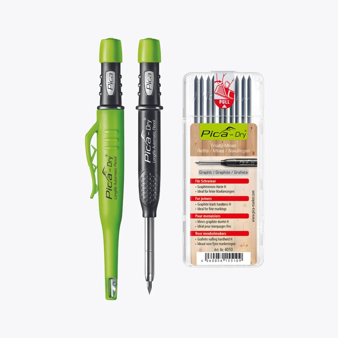 Portaminas Carpintero Pica Dry + 10 Minas Para Carpinteros H