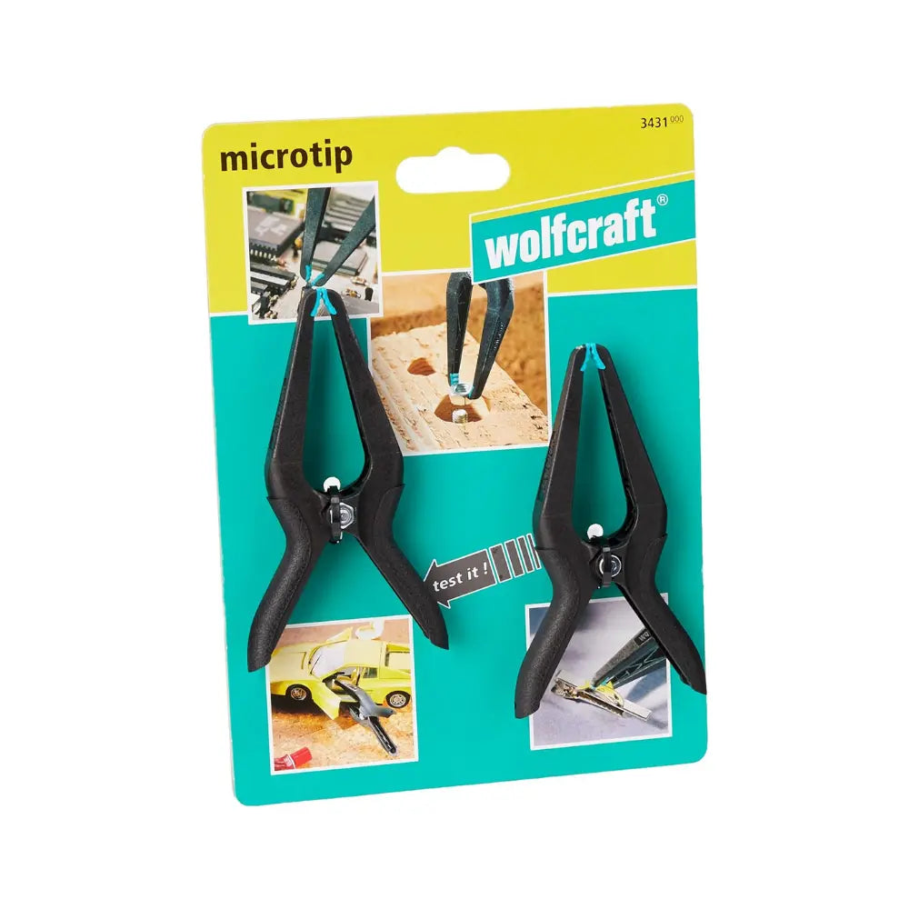 Pinza De Precisión Wolfcraft Microtip 60 (2u)