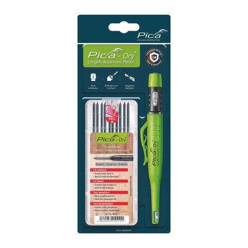 Portaminas Carpintero Pica Dry + 10 Minas Para Carpinteros H