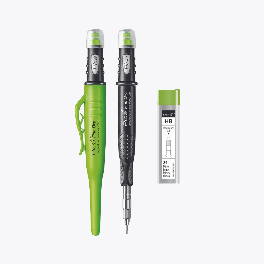 Portaminas Carpintero Profesional Pica Fine Dry 0.9 Mm + 24 Minas HB