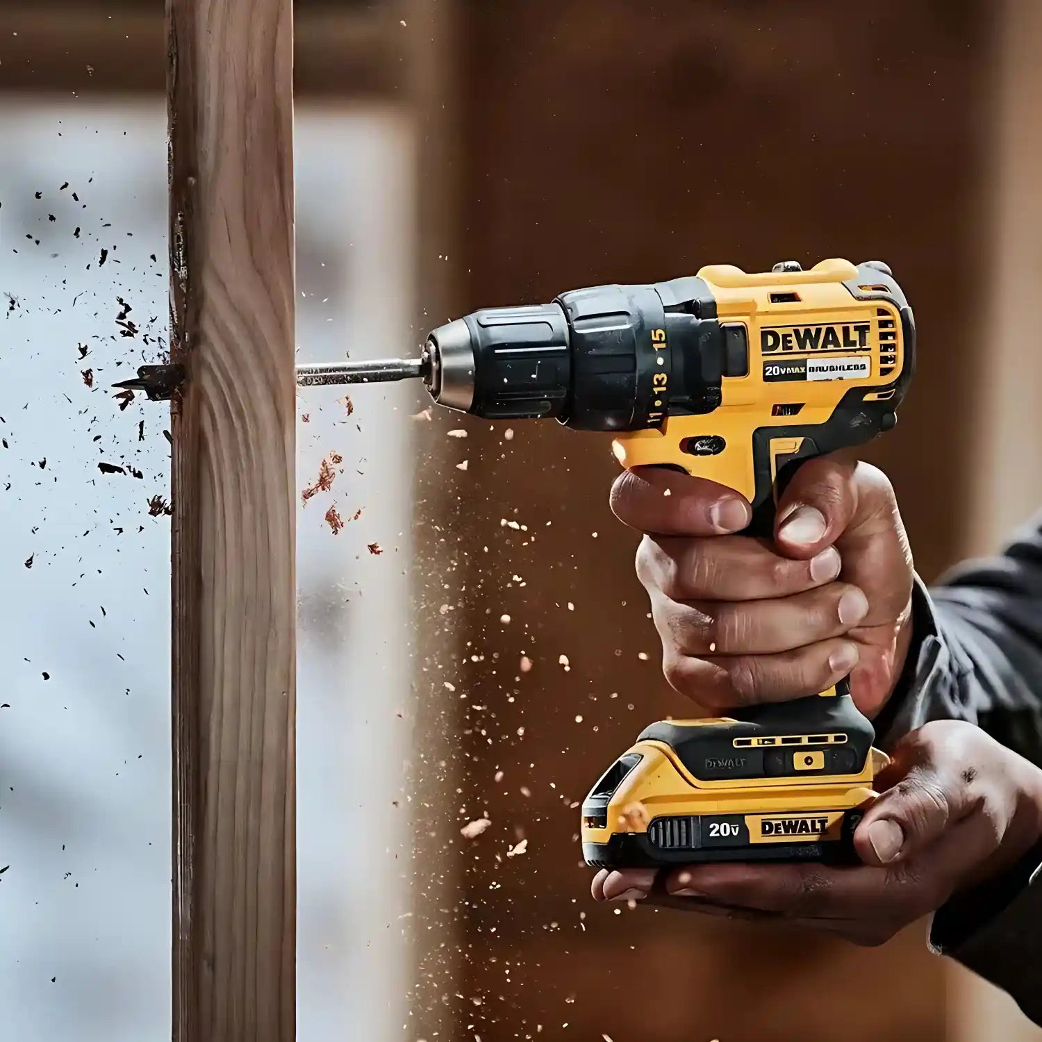 Taladro Atornillador 1/2" DEWALT 20V MAX + 2 Baterías 2.0 AH y Cargador - DCD7771D2-B2