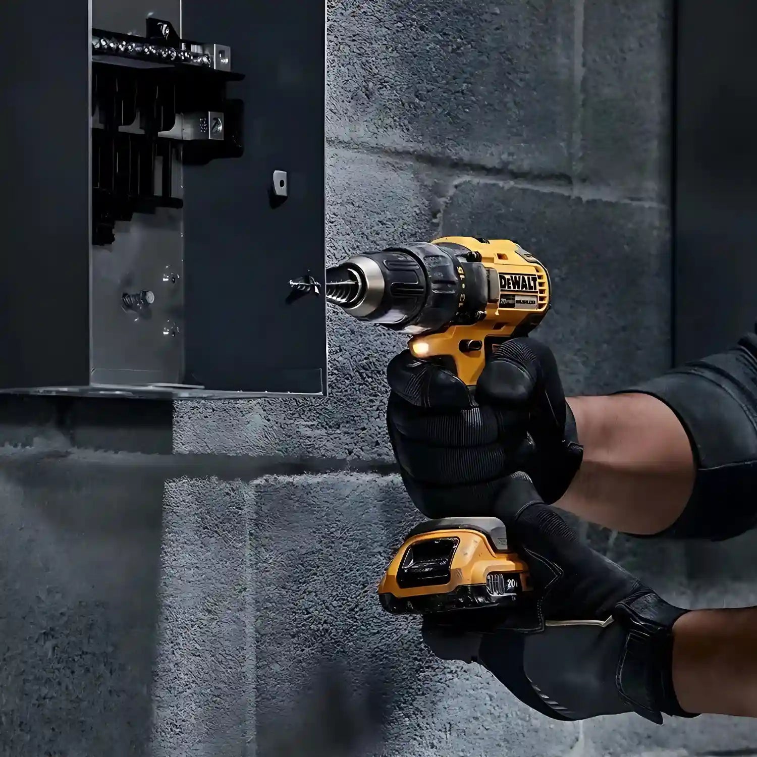 Taladro Atornillador 1/2" DEWALT 20V MAX + 2 Baterías 2.0 AH y Cargador - DCD7771D2-B2