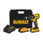 Taladro Atornillador 1/2" DEWALT 20V MAX + 2 Baterías 2.0 AH y Cargador - DCD7771D2-B2