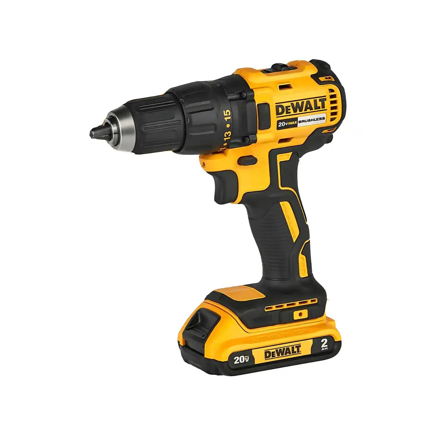 Taladro Atornillador 1/2" DEWALT 20V MAX + 2 Baterías 2.0 AH y Cargador - DCD7771D2-B2