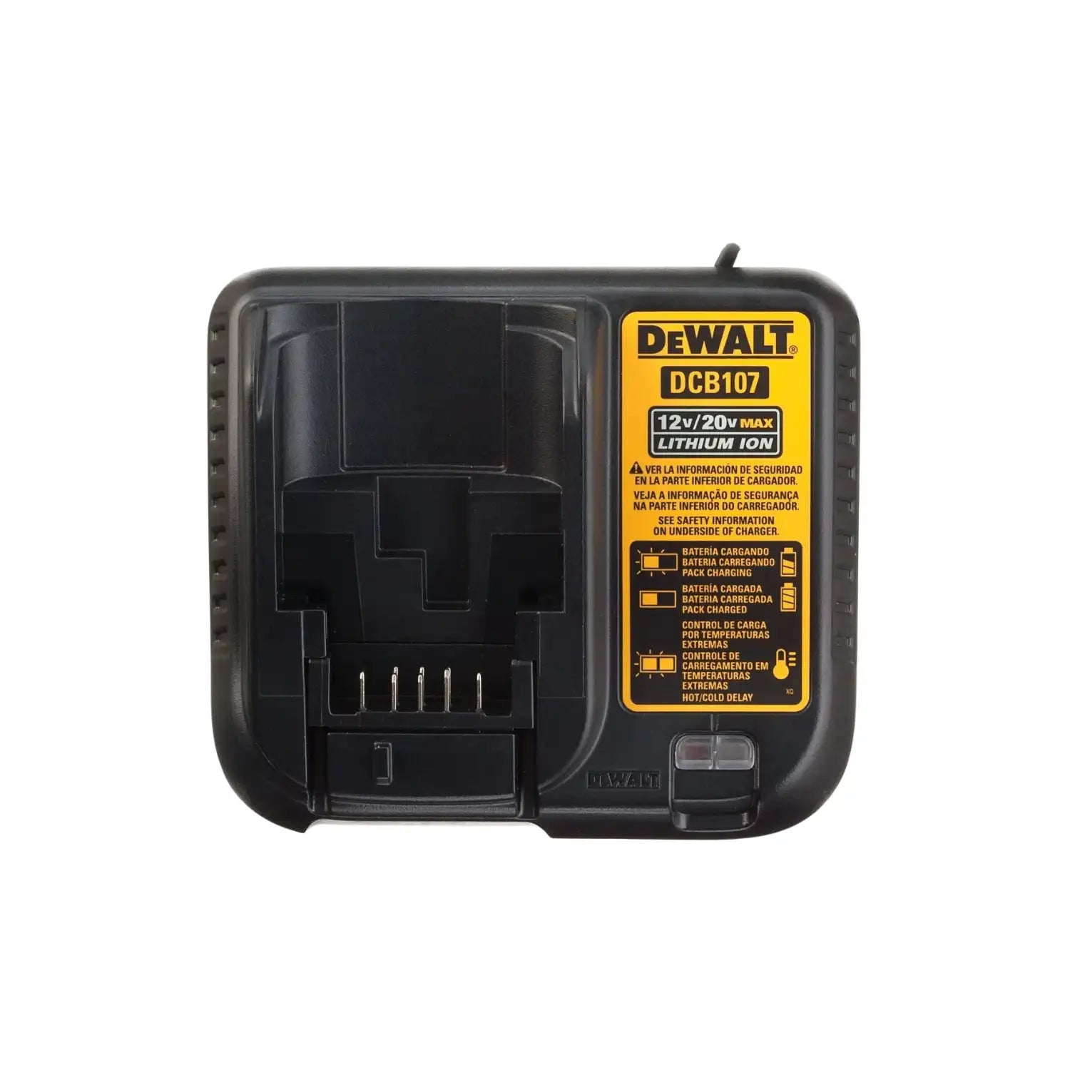 Taladro Atornillador 1/2" DEWALT 20V MAX + 2 Baterías 2.0 AH y Cargador - DCD7771D2-B2