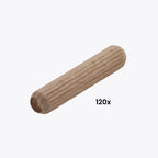 Tarugos De Madera 10 X 40 mm  Wolfcraft (120 U)