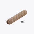Tarugos De Madera 8 X 40 mm (150 U)