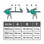 Prensa Rápida Monomanual EHZ Easy 75 - 300 Wolfcraft