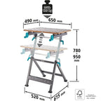 Banco De Trabajo Plegable Wolfcraft Master 650 Ergo