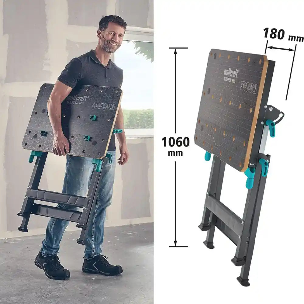 Banco De Trabajo Plegable Wolfcraft Master 650 Ergo