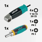 Kit Atornillador Para Taladro + Atornillador Manual Wolfcraft