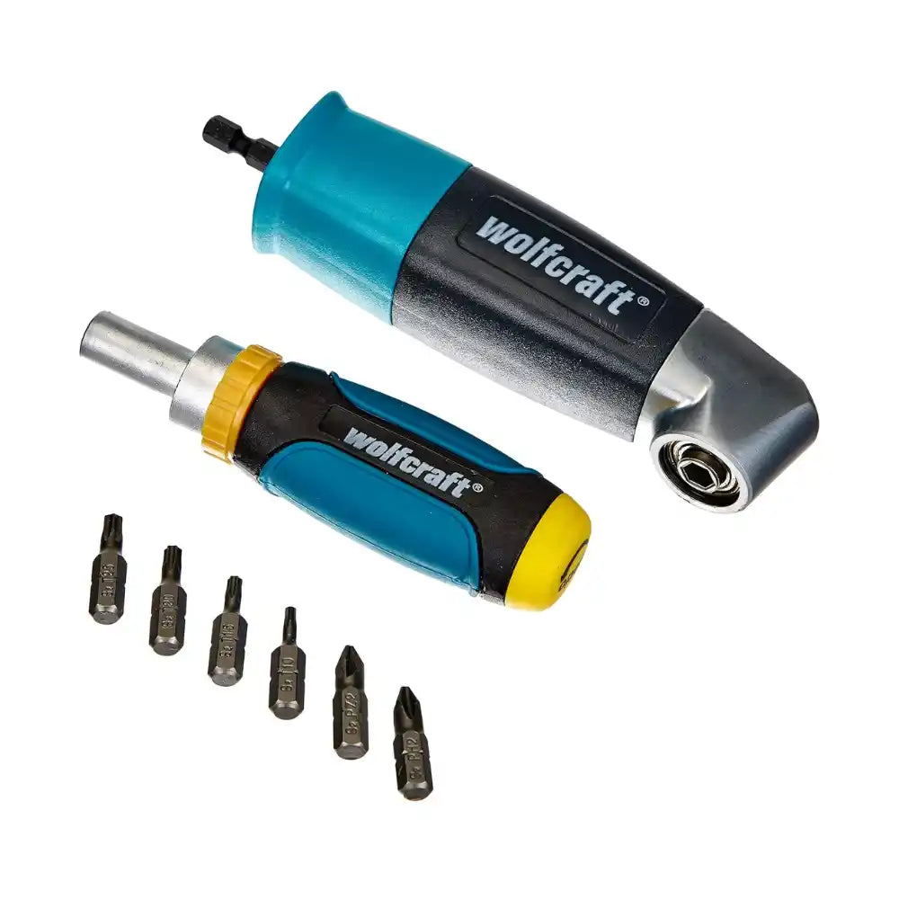 Kit Atornillador Para Taladro + Atornillador Manual Wolfcraft