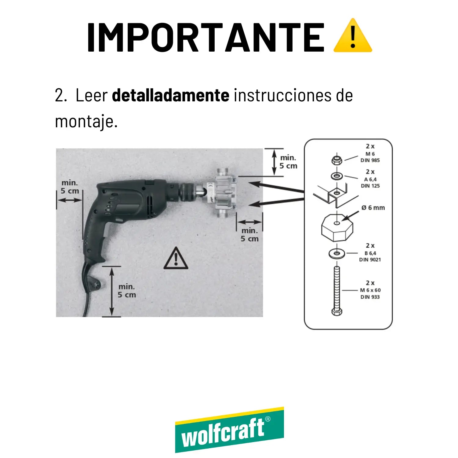Bomba de Agua Wolfcraft Para Taladro (1300 l/h)