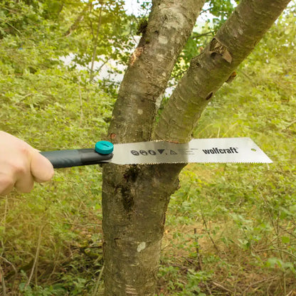 Sierra japonesa Ryoba para cortar ramas de madera con precisión y tubos